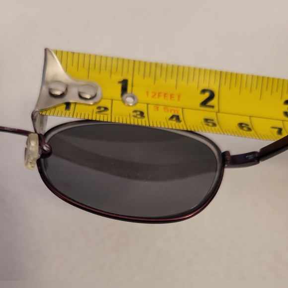 Covergirl wire frame eye glasses,  vintage wine color main image 4
